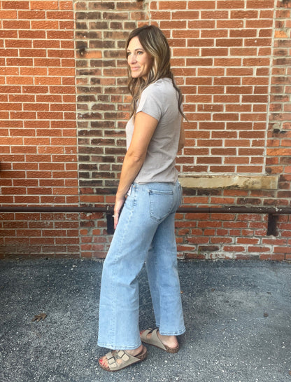 The Hardy High Rise Cropped Denim