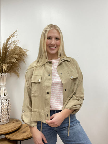 The Bree Quarter Length Tab Sleeve Jacket