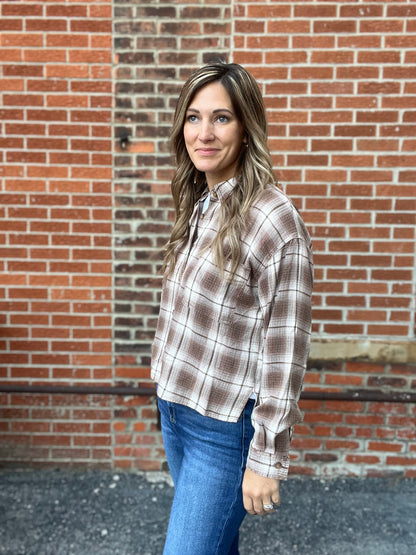The Cosmo Plaid Collared Button Down