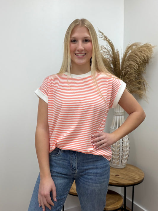 The Perry Contrast Striped Top