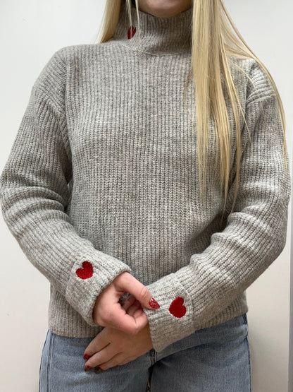 The Maylor “Love Note” Heart Sweater