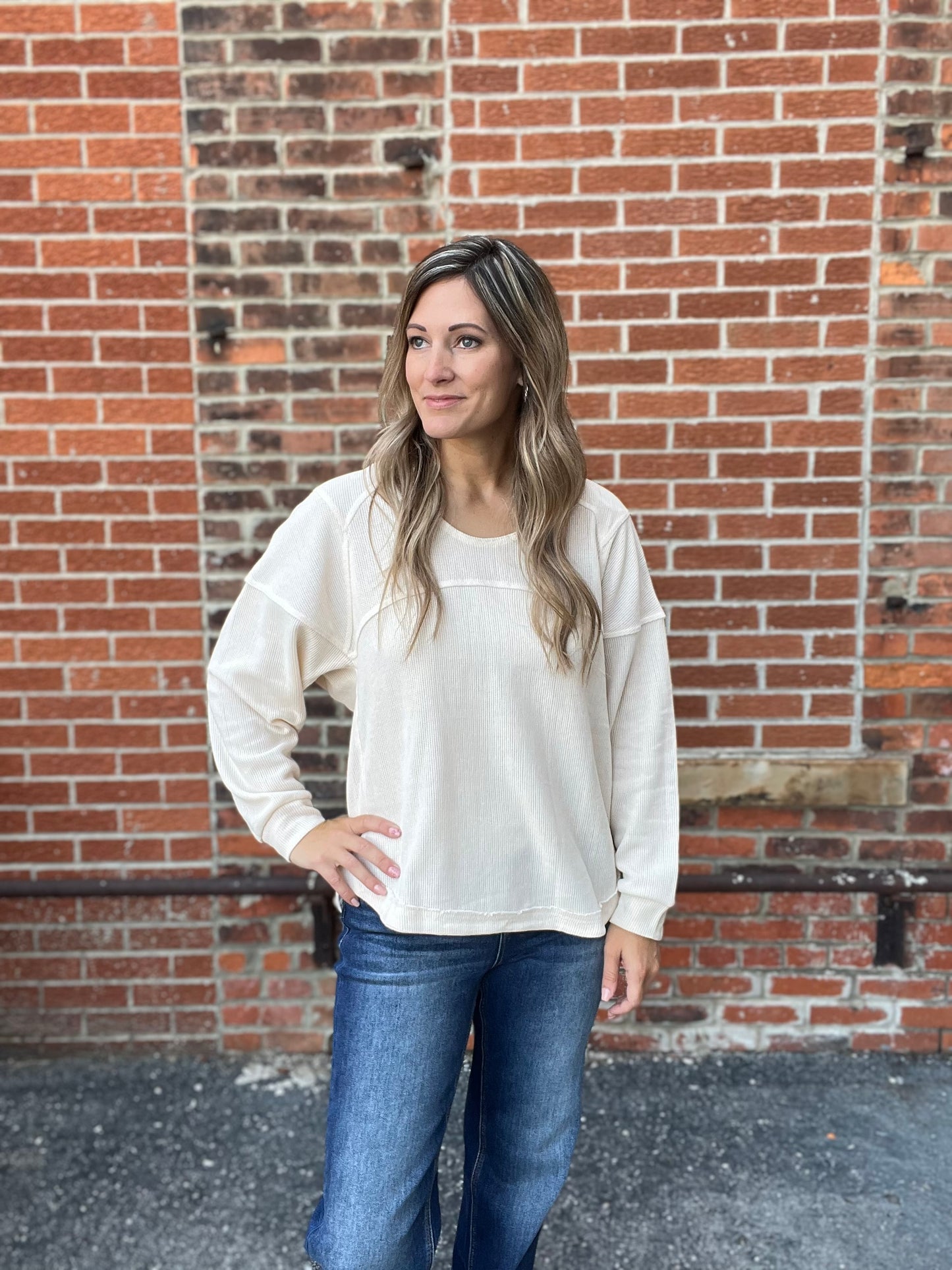 The Camberlyn Cream Thermal Top