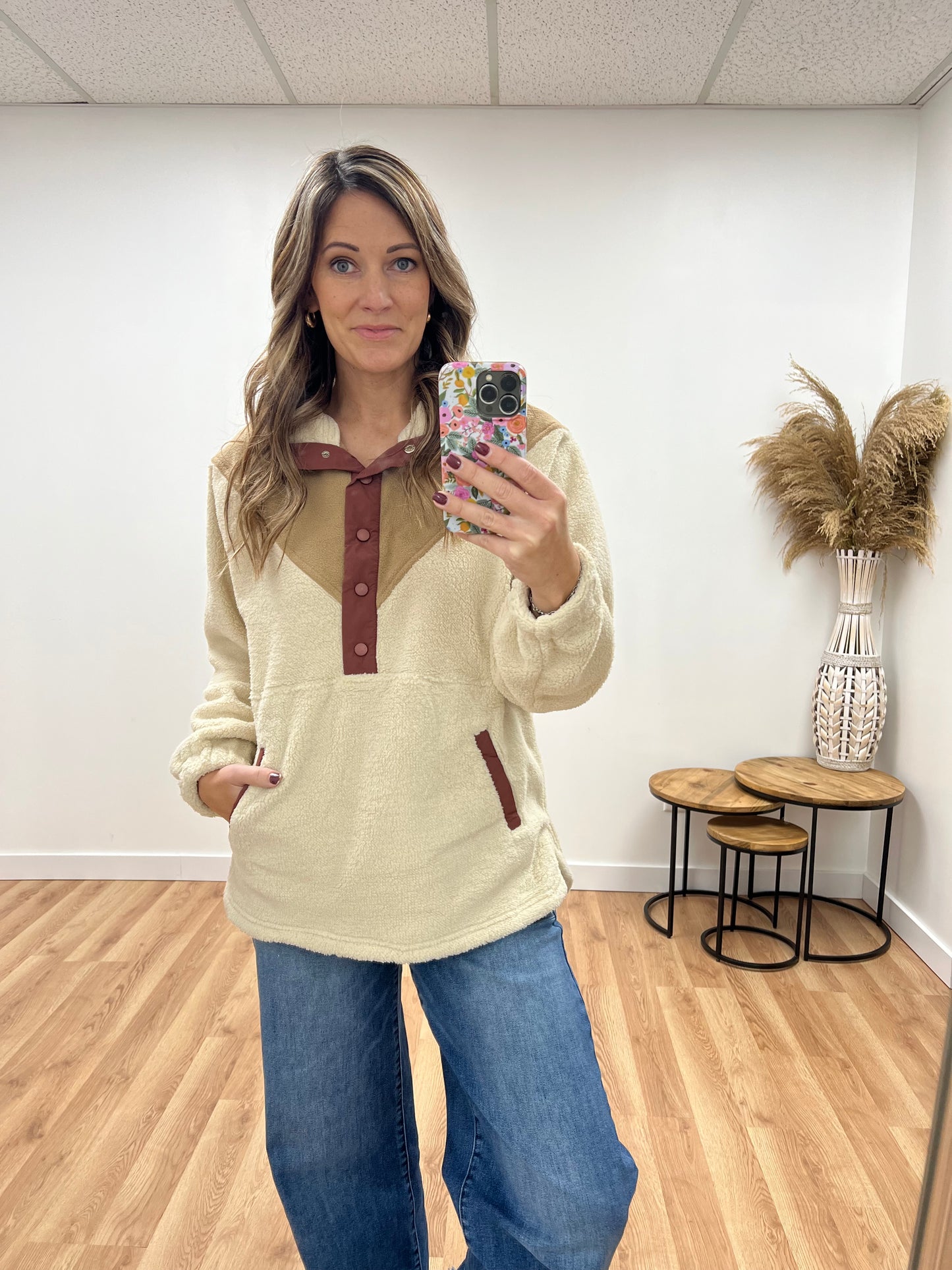 The Hartley Oversized Sherpa Pullover