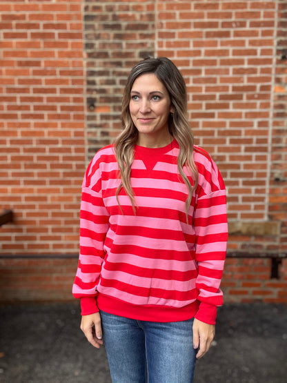 The Addyston Striped Pullover Crewneck