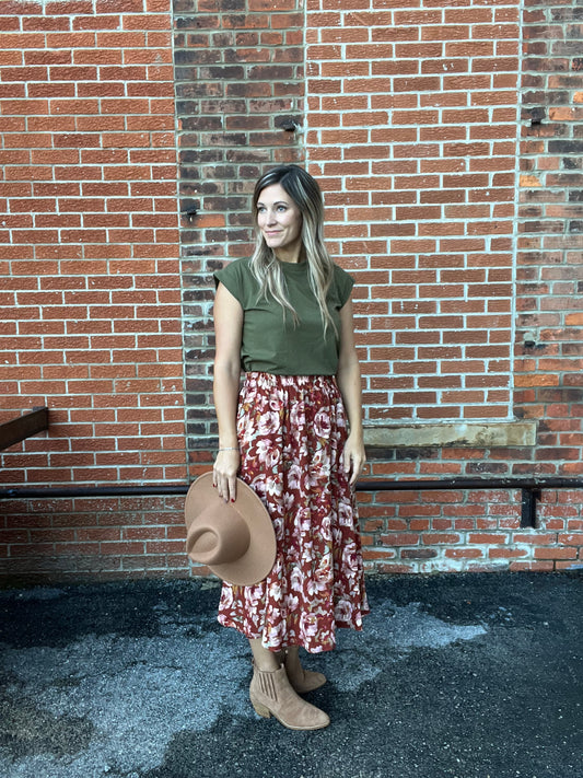 The Willem Floral Skirt