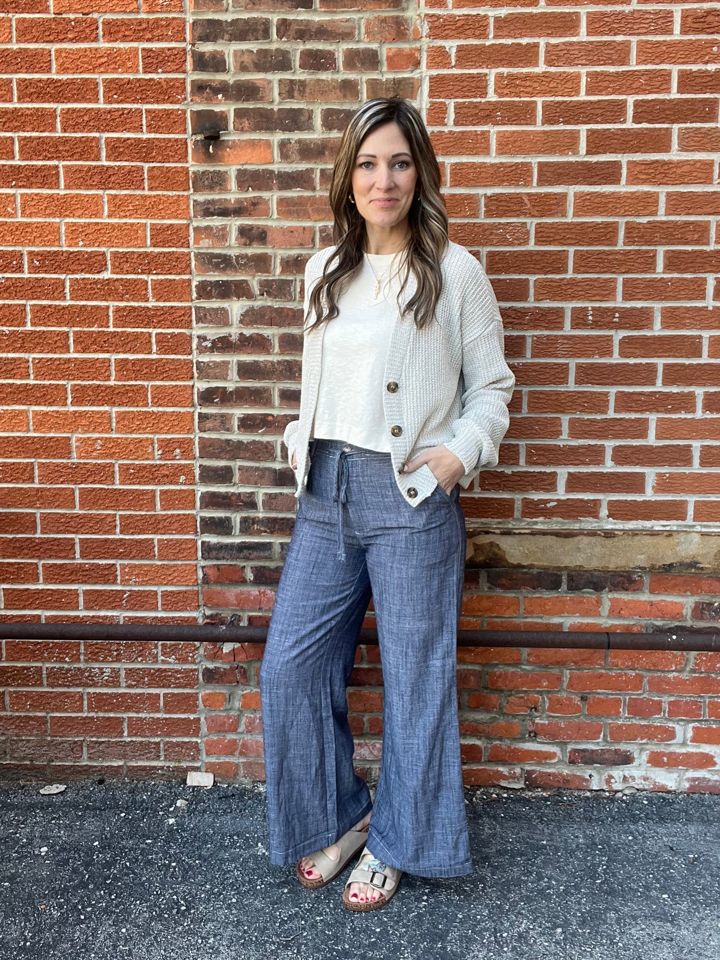 The Sable Button Down Cropped Cardigan