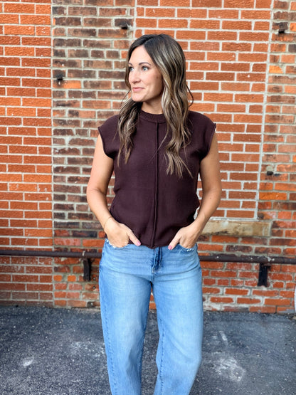 The Jensen Front Ripped Knit Top