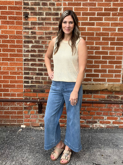 The Lettie Dark Denim Straight Leg Jeans