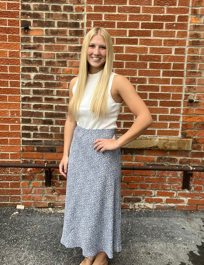 The Mavie Midi Floral skirt
