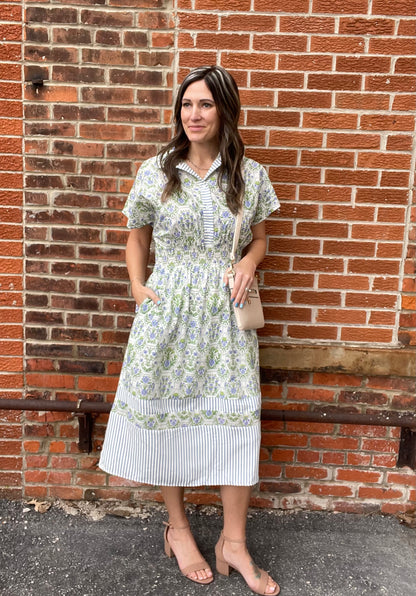 The Aaliyah Printed Midi Dress