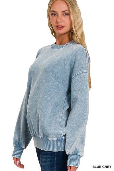 BEST SELLER! Mineral Wash Pullover Sweatshirt