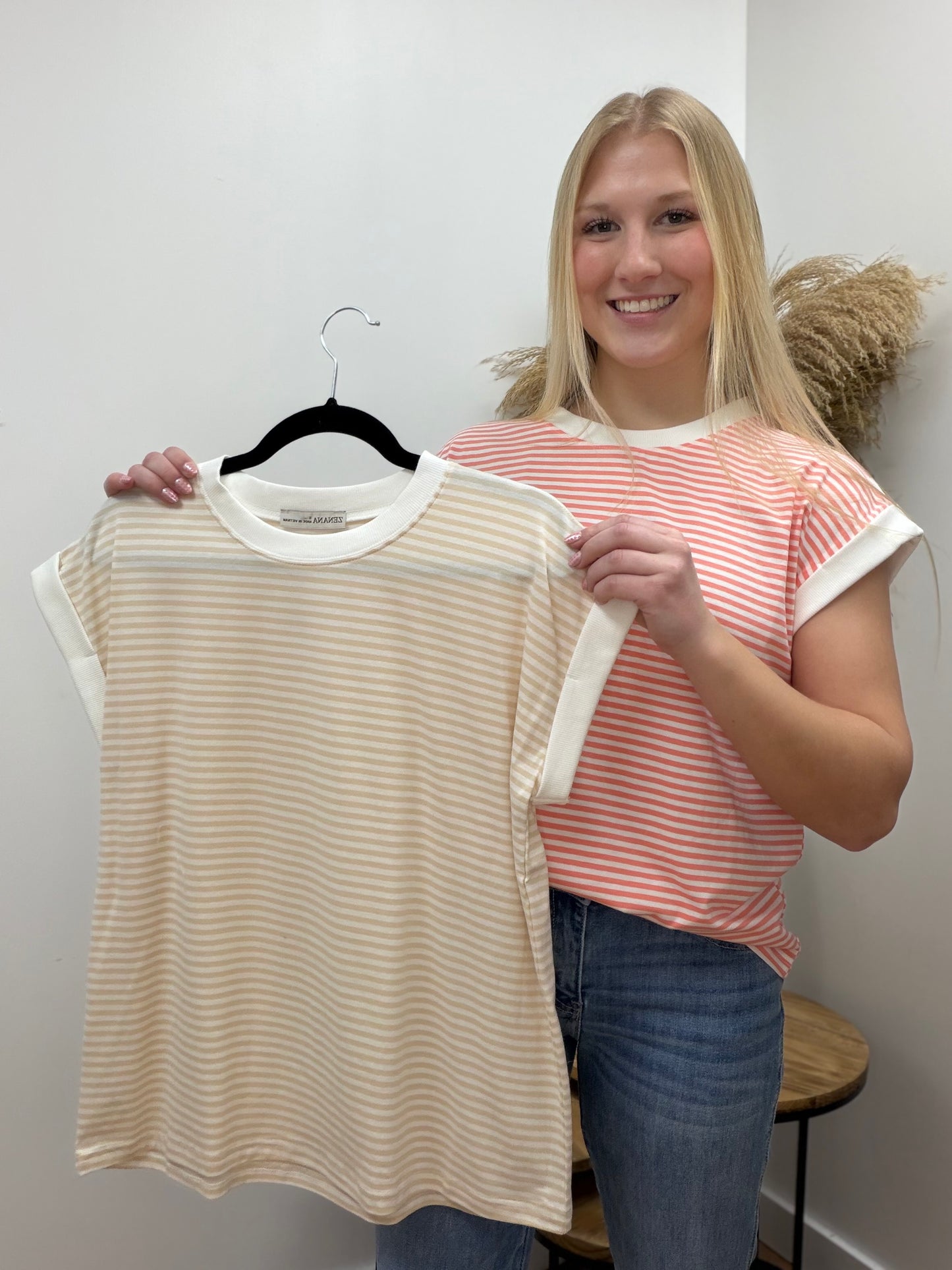The Packton Contrast Striped Top