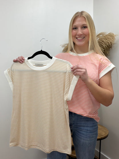The Packton Contrast Striped Top