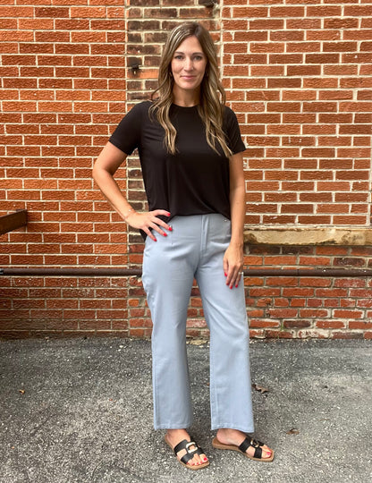 The Zayla Light Blue Straight Leg Pants