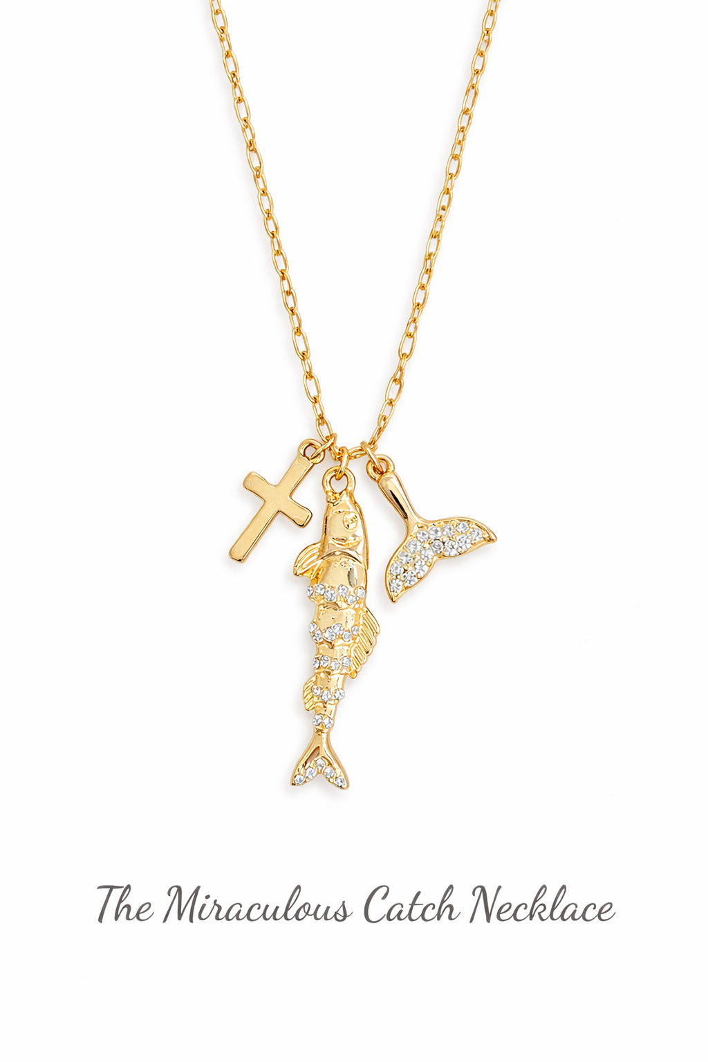 The Miraculous Catch Fish Charm Necklace