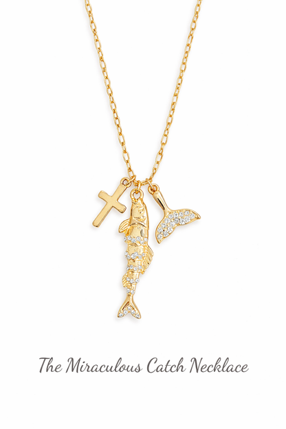 The Miraculous Catch Fish Charm Necklace