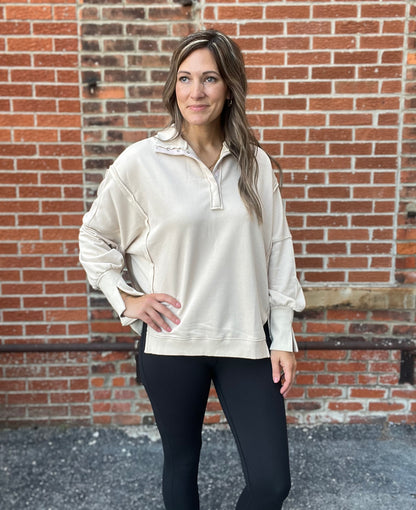 The Bryn Quarter Snap Pullover Sweatshirt