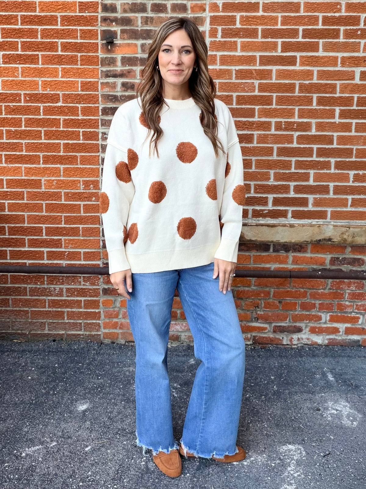The Burton Polka Dot Oversized Sweater