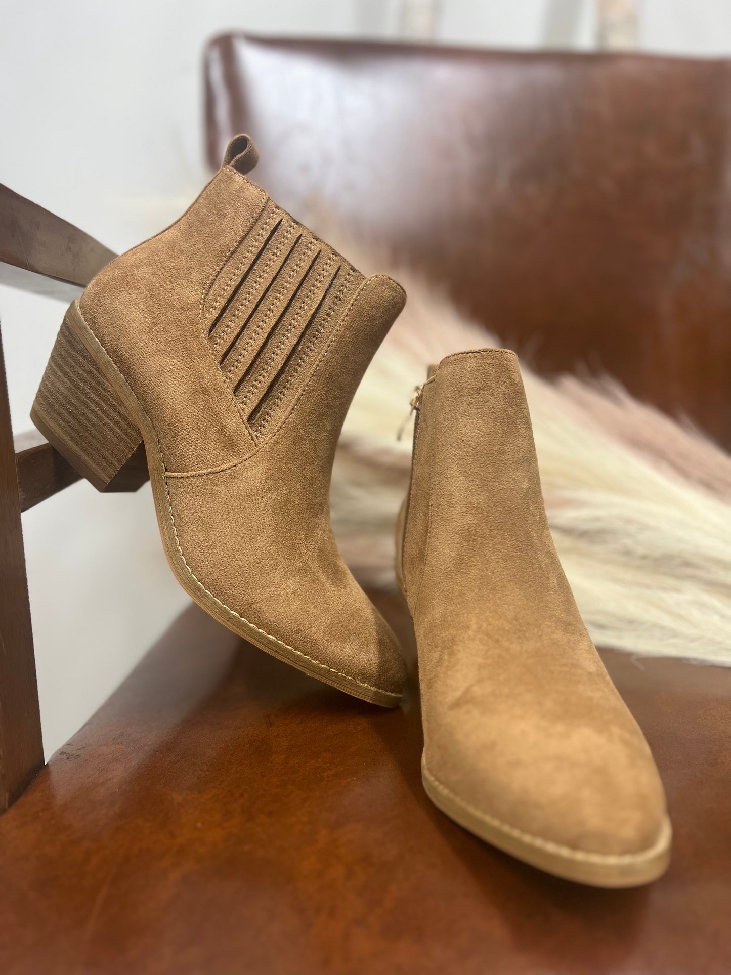 The Norris Tobacco Suede Boots
