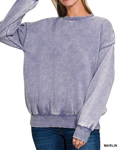 BEST SELLER! Mineral Wash Pullover Sweatshirt