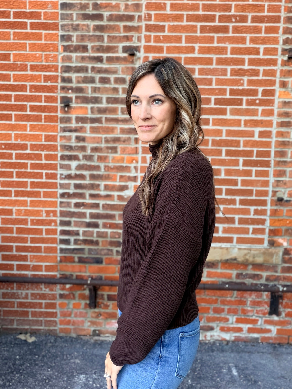 The Sullivan Rolled Mock Neck Sweater