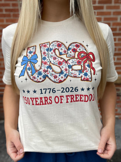 The American Floral USA Tee