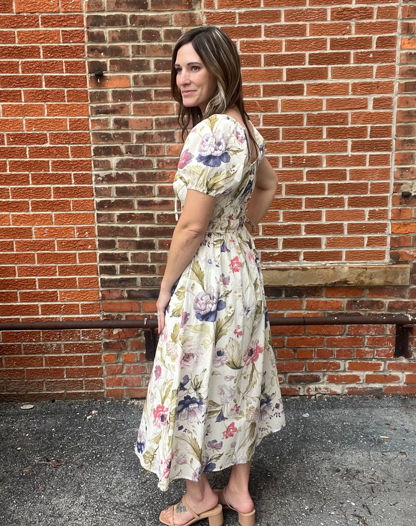 The Solene Midi Floral Dress