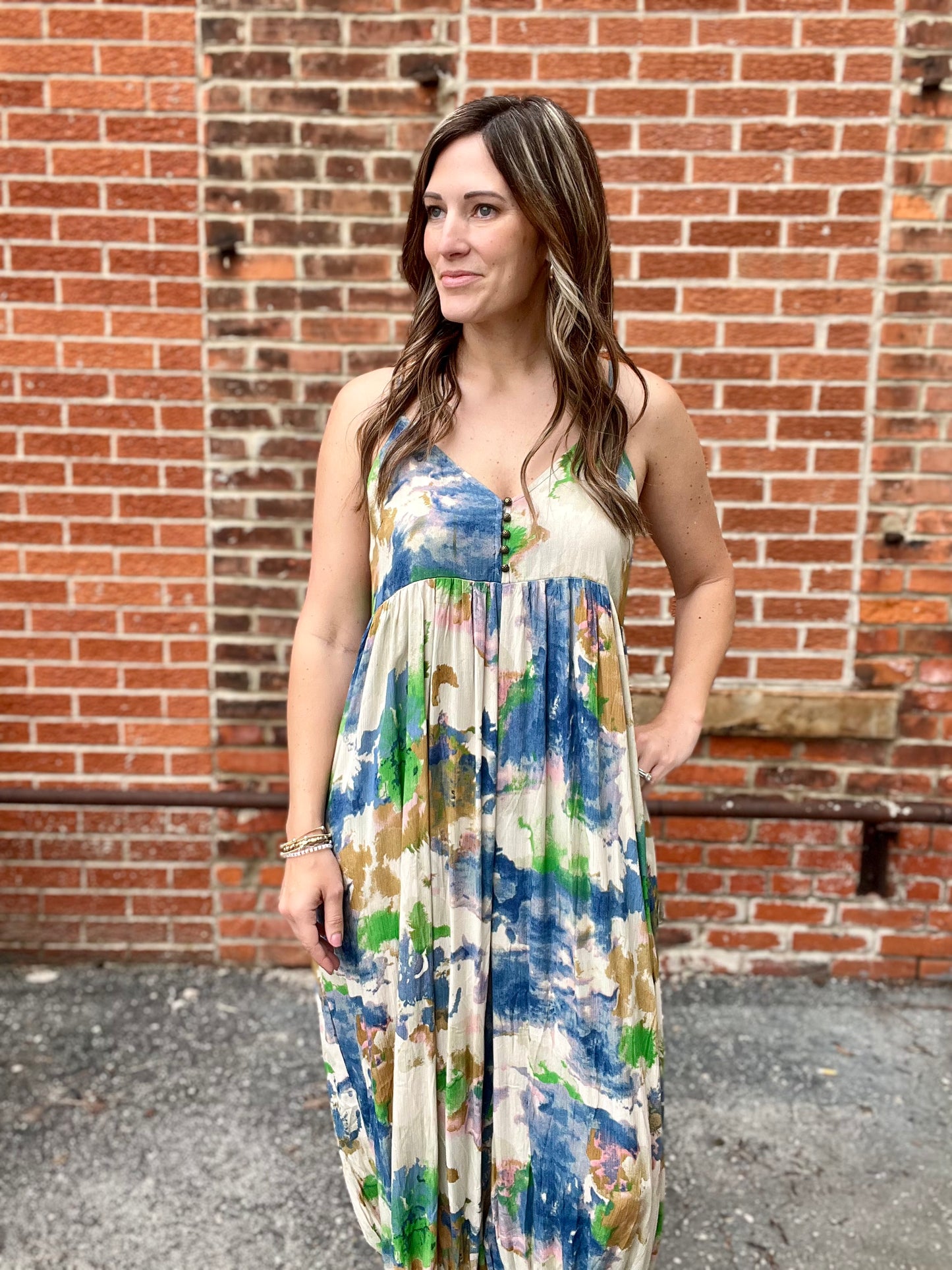 The Madison Sleeveless Tie Dye Jumpsuit