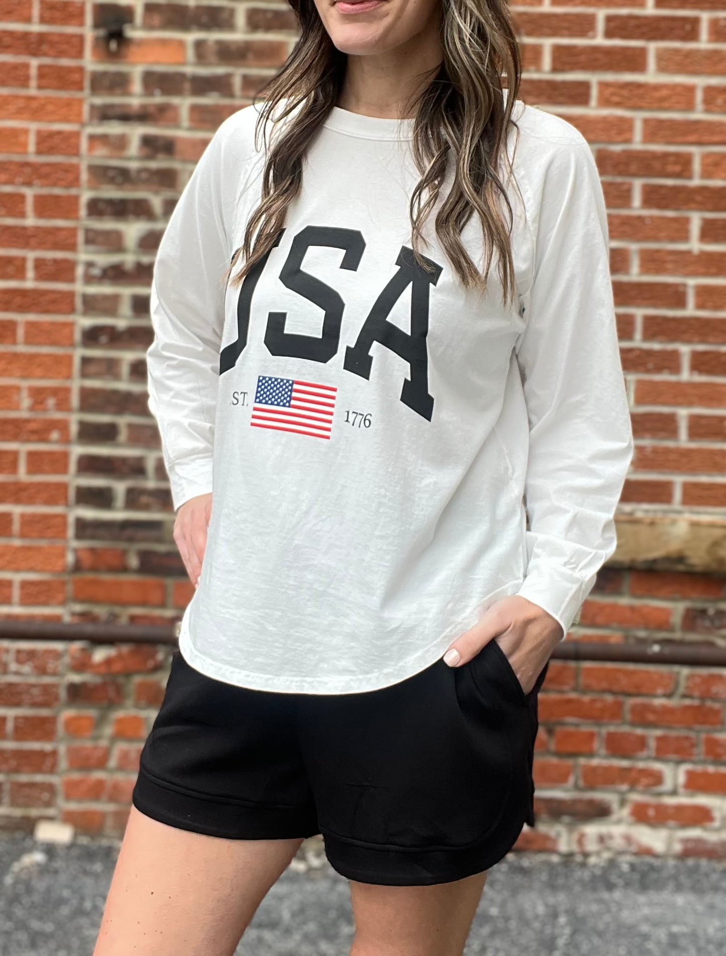The Patriot USA Graphic Long Sleeve Top