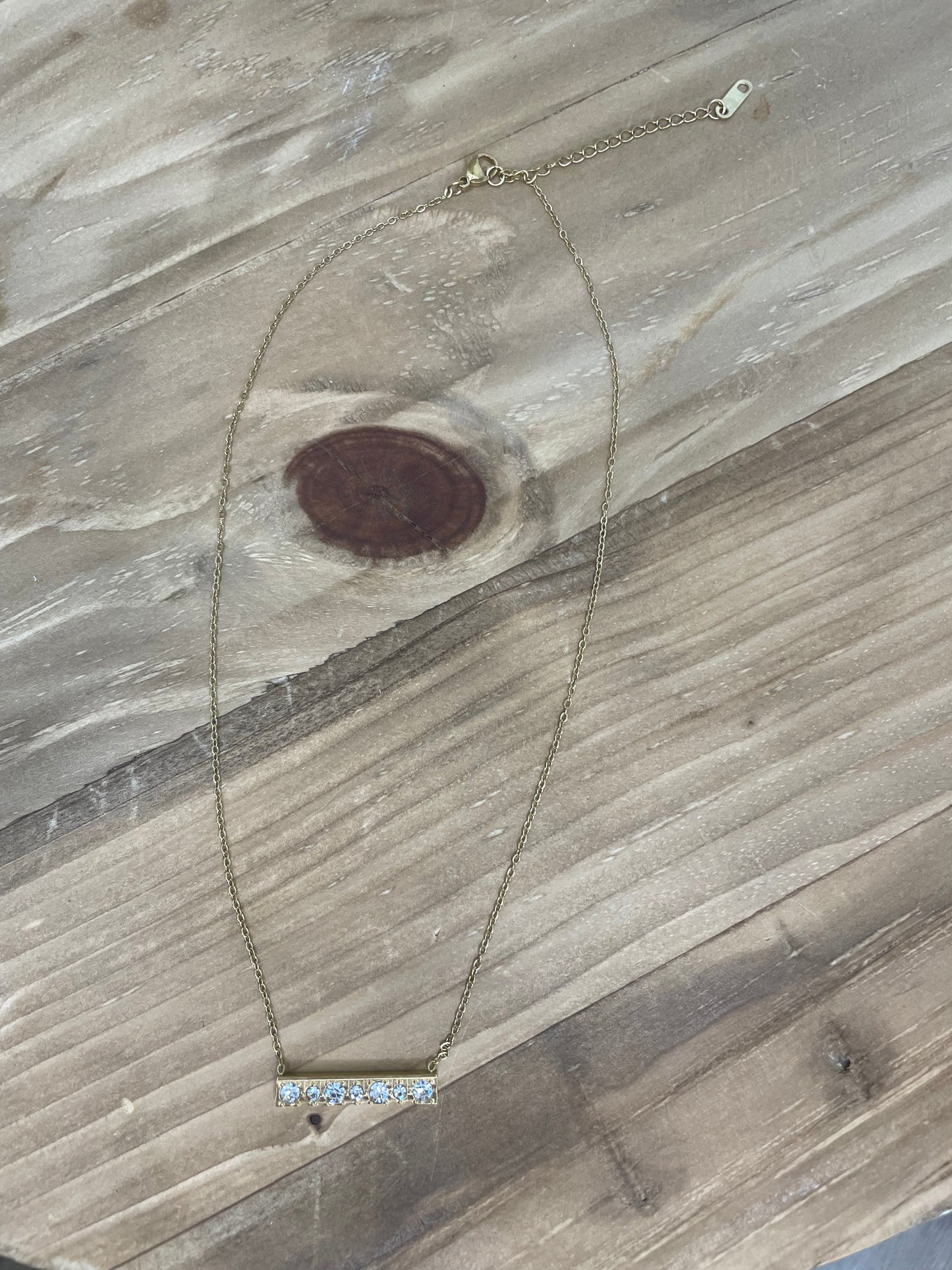 The Elora Diamond Bar Necklace