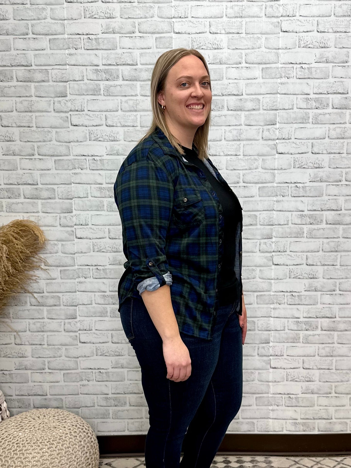 The Mallorie Curvy Flannel
