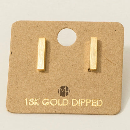 Gold Dainty Mini Stud Earrings