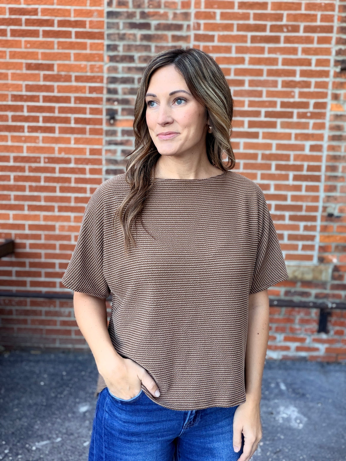 The Mosby Toffee Ribbed Tee