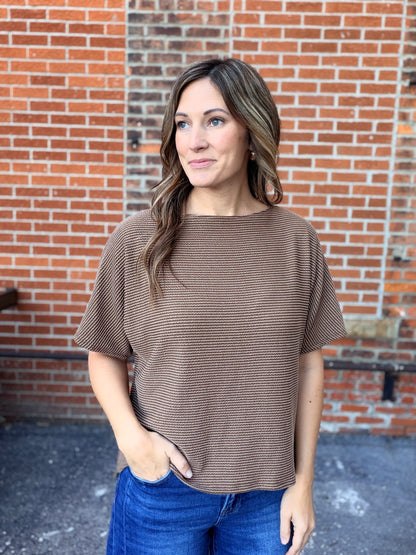 The Mosby Toffee Ribbed Tee