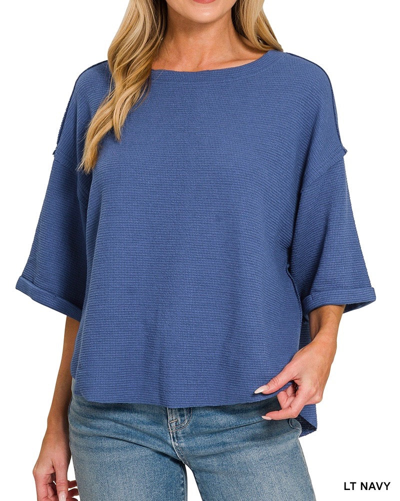 The Sienna Relaxed Drop Shoulder Oversized Top