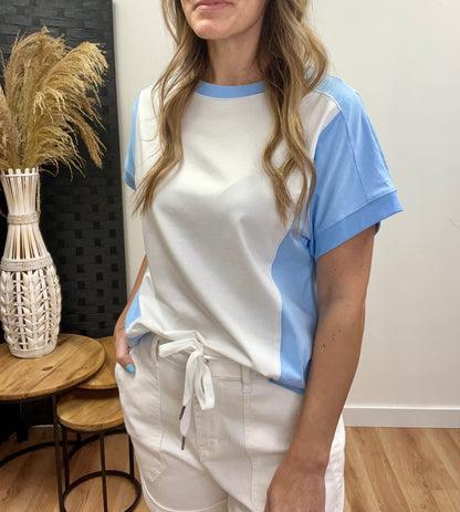 The Himition Basic Color Block Top