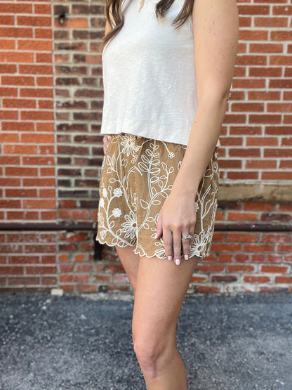 The Aurelia Pull On Floral Shorts