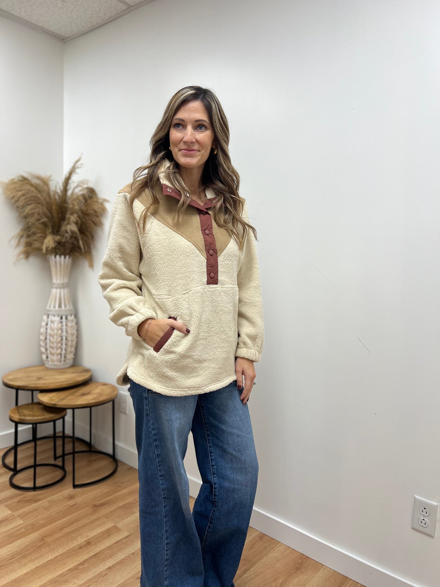 The Hartley Oversized Sherpa Pullover