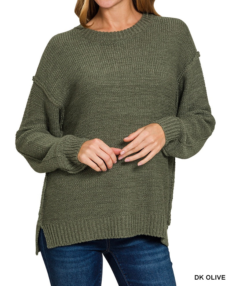 The Riaum Unique Exposed Seam Sweater