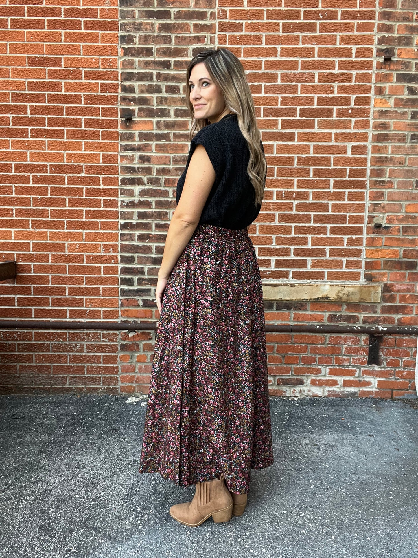 The Lizzy Floral Skirt