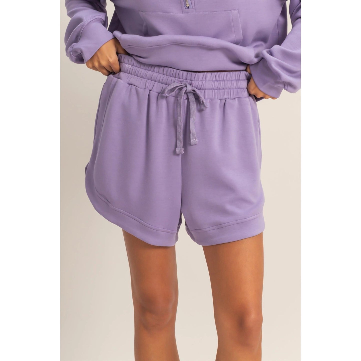 The Naia Loose Fit Elastic Lounge Shorts