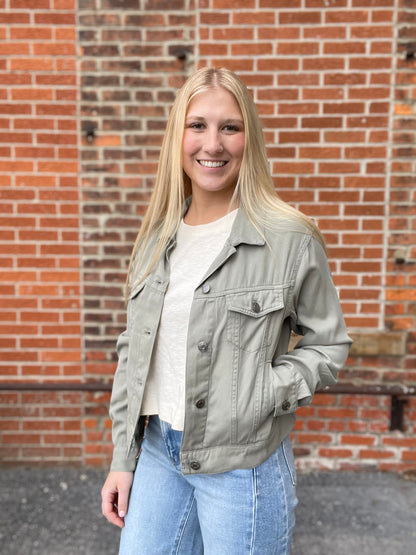 The Collins Sage Tencel Blend Jacket