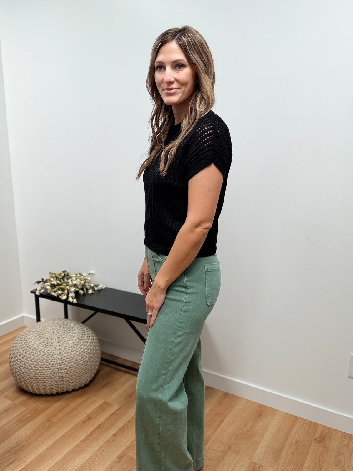 The Wrenlee High Rise Color Pintucked Jeans