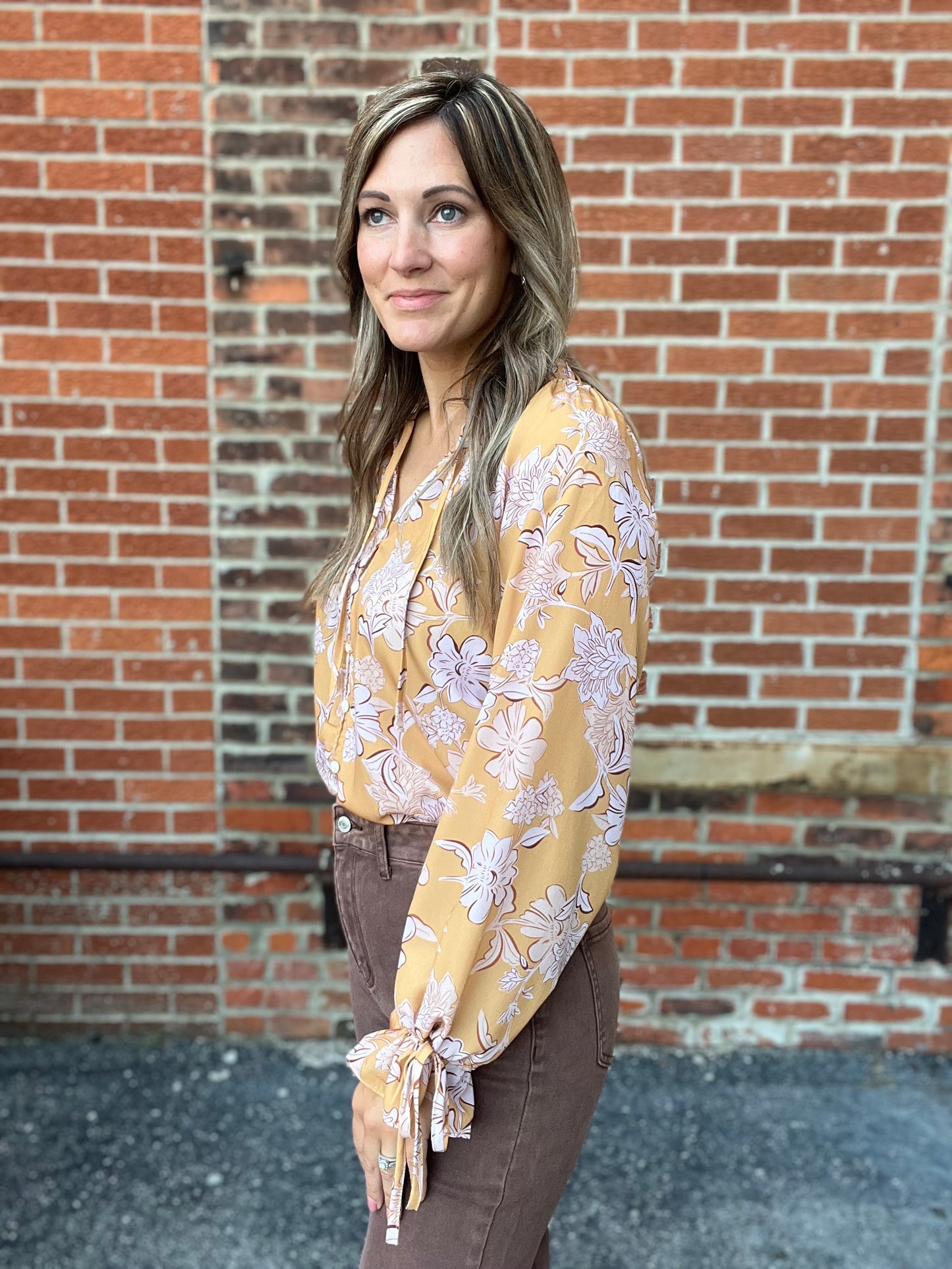 The Sienna Ruffle Frilled Floral Blouse