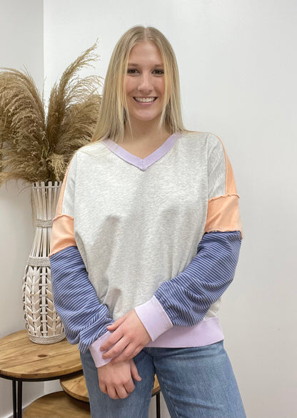 The Arlo Color Mixed Mineral Wash Top
