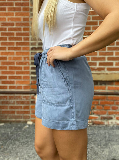 The Rowlan Drawstring Tencel Shorts