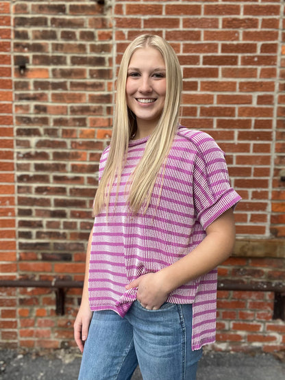 The Millo Raised Ribbed Top