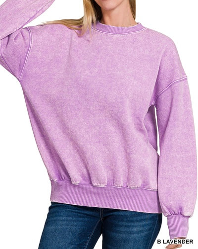 BEST SELLER! Mineral Wash Pullover Sweatshirt