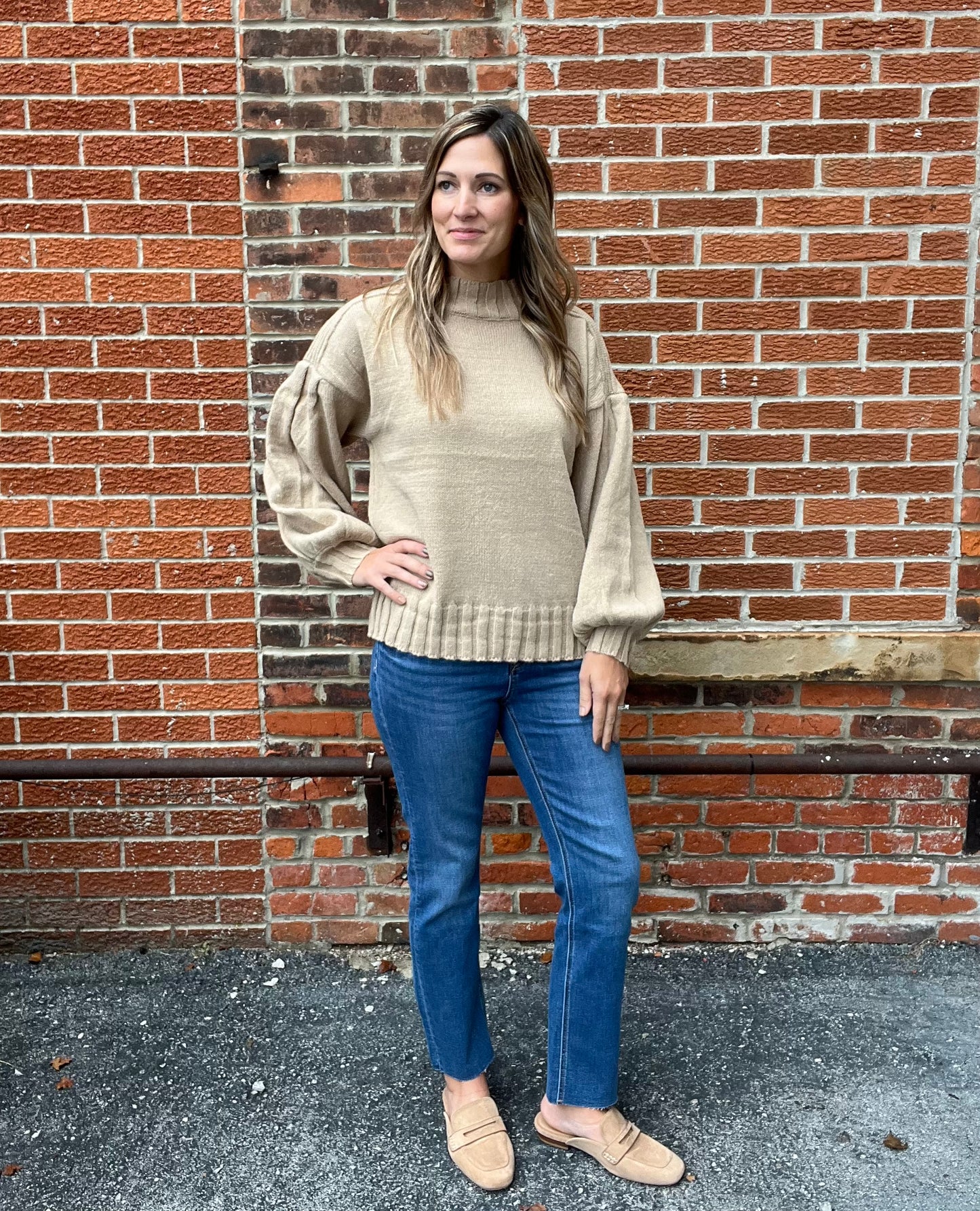 The Dexter Mocha Ribbed Sweater