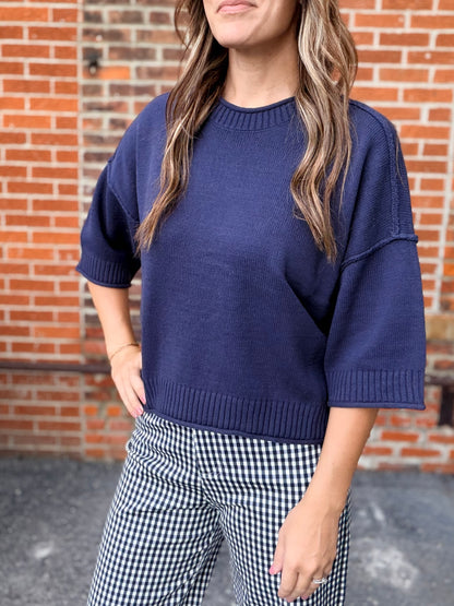 The Voyen Exposed Seam Pullover Sweater